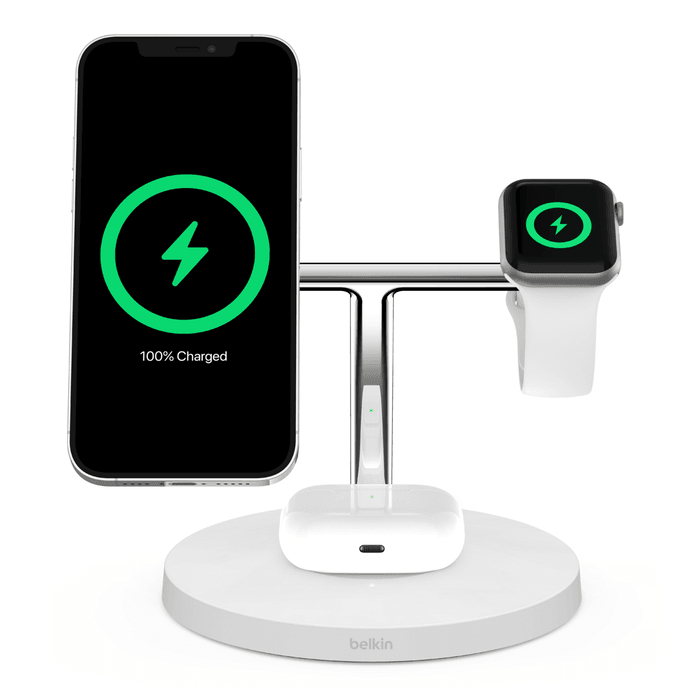 Belkin BoostCharge Pro 3-in-1 Wireless Charger with MagSafe 15W - Marknet Technology