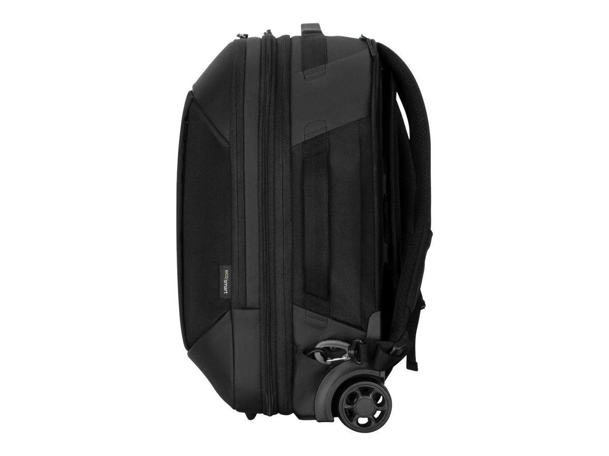 Targus 15.6” Mobile Tech Traveler EcoSmart Rolling Backpack (Black) - Marknet Technology