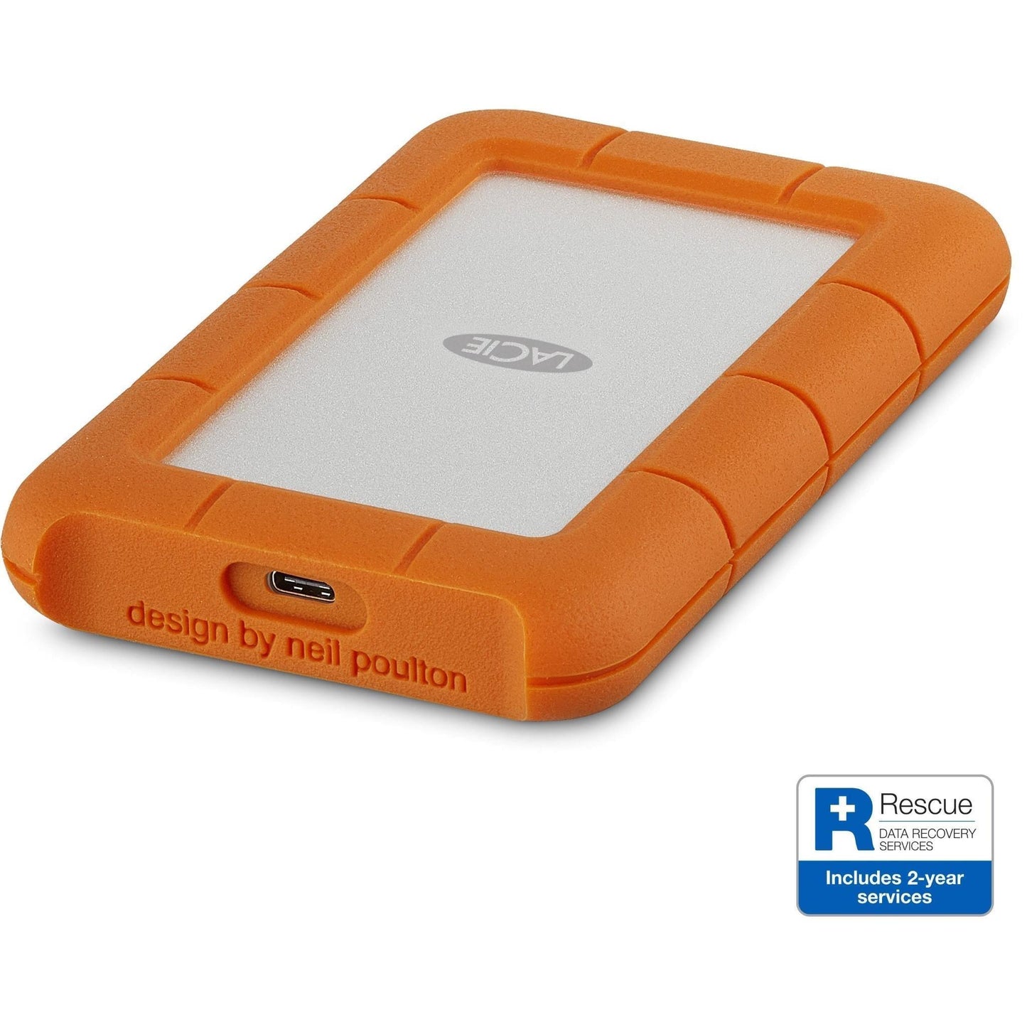 LaCie Rugged 2TB USB-C Portable Rugged Drive - Marknet Technology