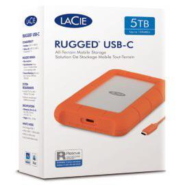 LaCie Rugged Mini 5TB USB-C Portable Hard Drive - Marknet Technology