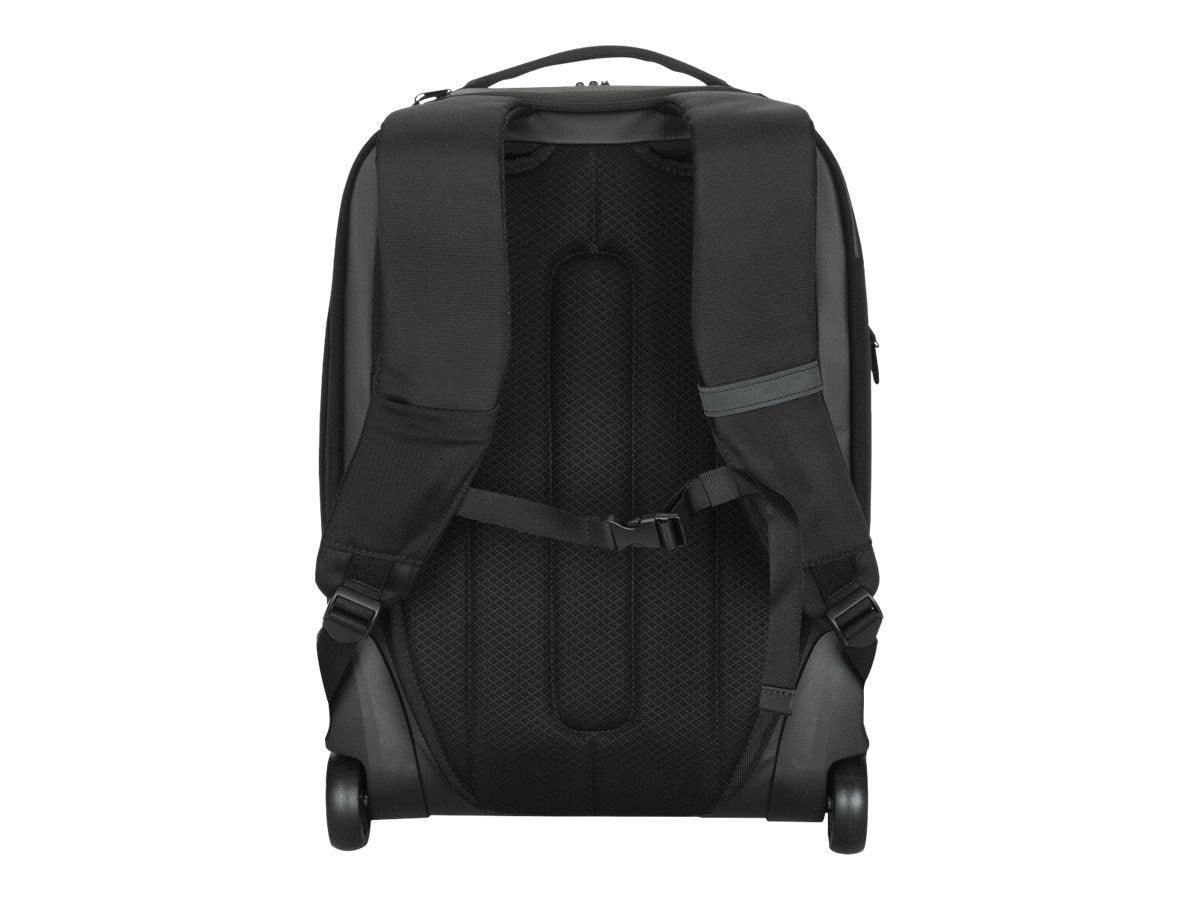 Targus 15.6” Mobile Tech Traveler EcoSmart Rolling Backpack (Black) - Marknet Technology