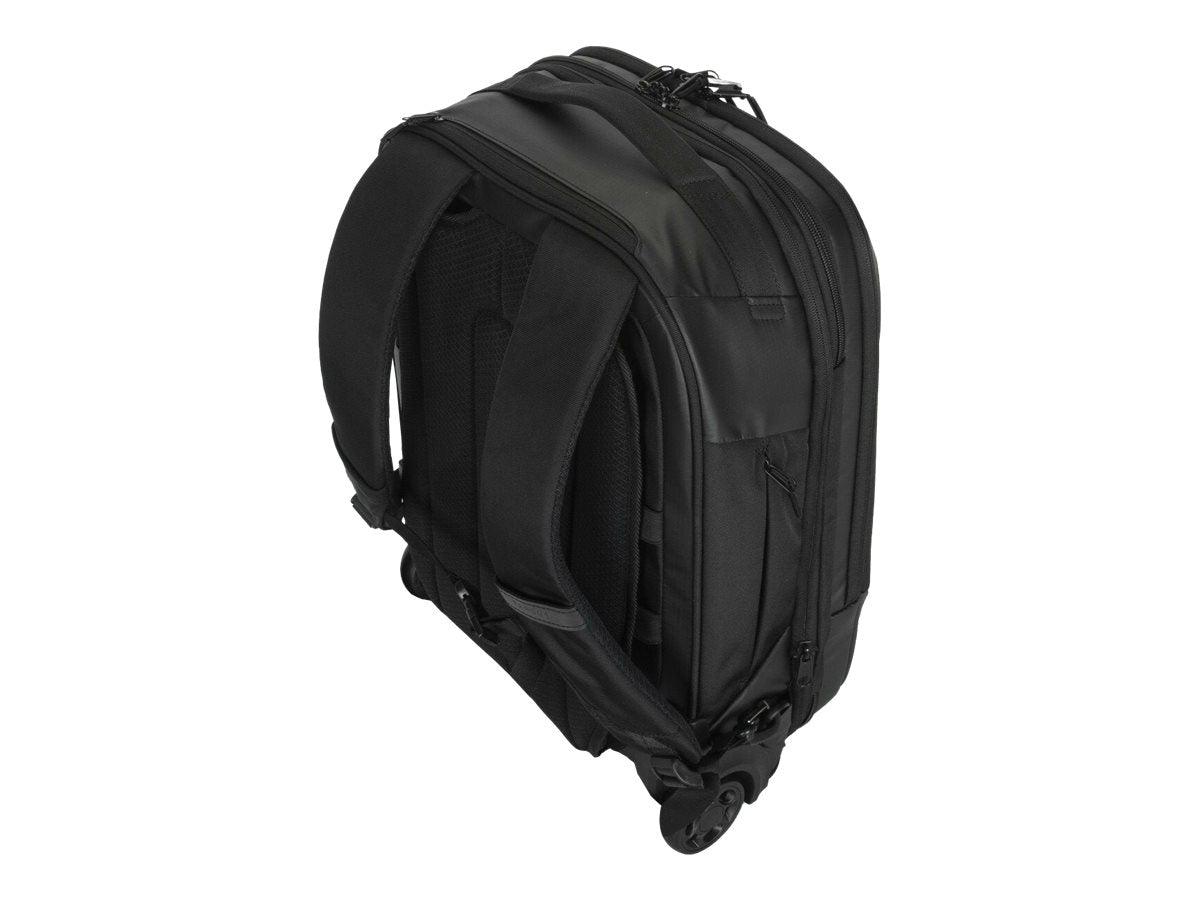 Targus 15.6” Mobile Tech Traveler EcoSmart Rolling Backpack (Black) - Marknet Technology