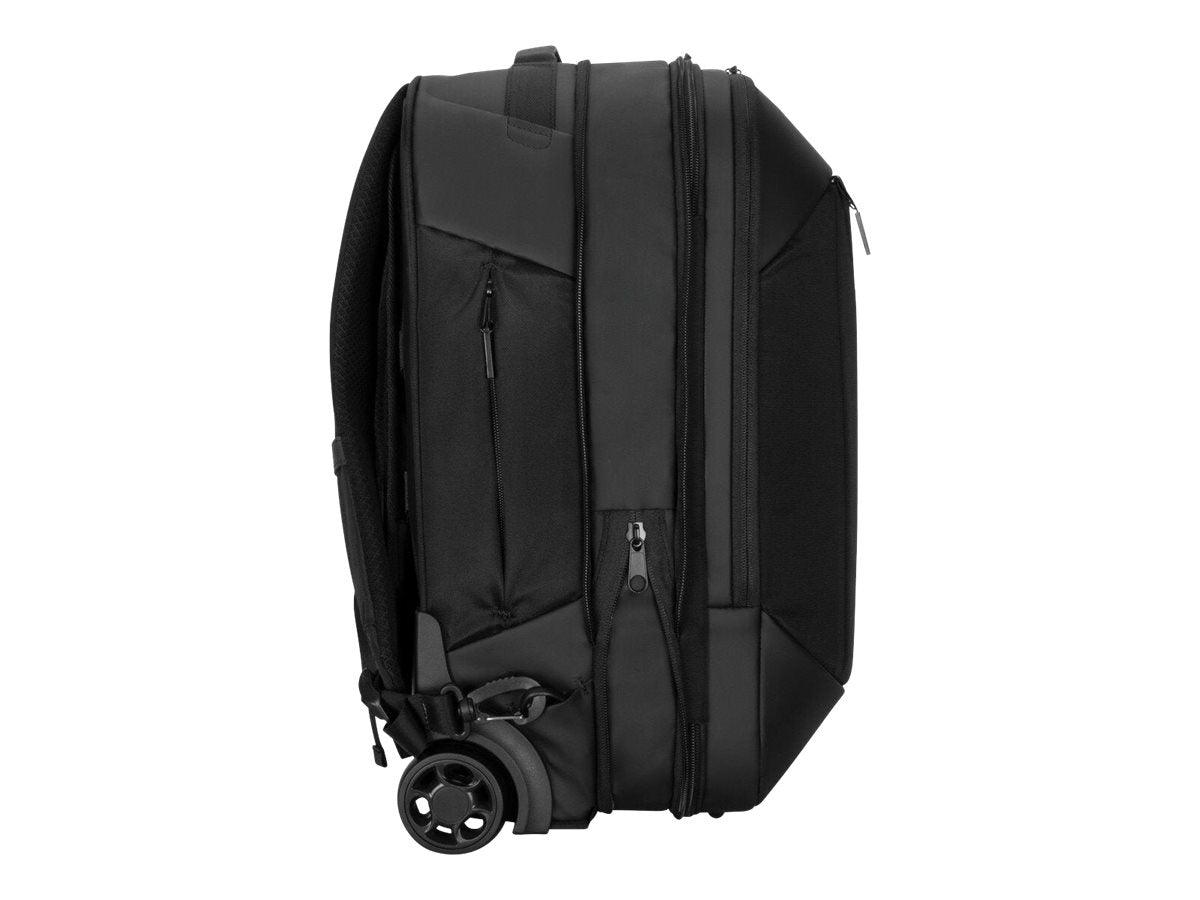 Targus 15.6” Mobile Tech Traveler EcoSmart Rolling Backpack (Black) - Marknet Technology