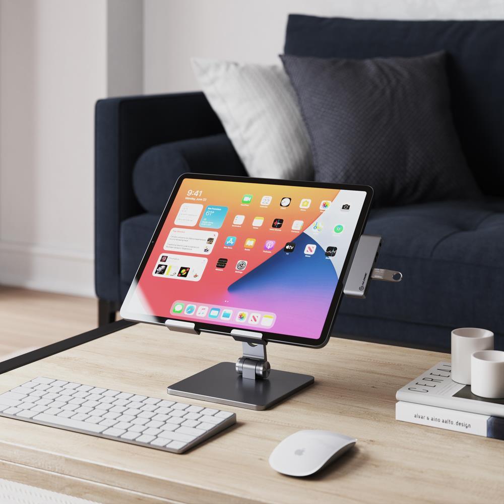 ALOGIC Edge Tablet and iPad Stand - Space Grey - Marknet Technology