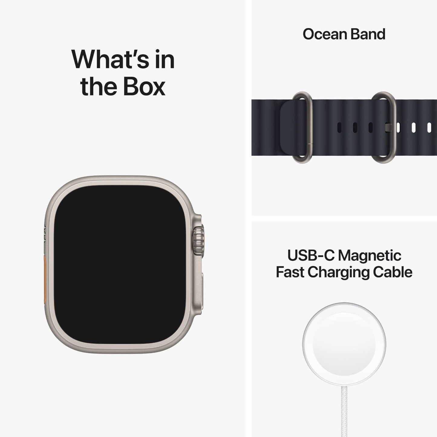 Apple Watch Ultra 49mm Titanium Case GPS + Cellular Ocean Band - Marknet Technology