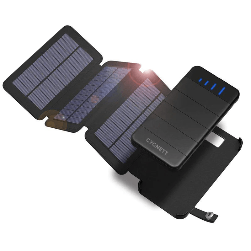 Cygnett ChargeUp Explorer 8000mAh Poretable Power Bank with Solar Panels & LED Torch - Marknet Technology