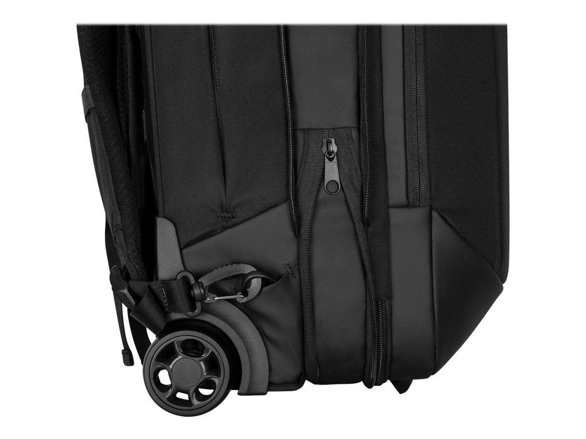Targus 15.6” Mobile Tech Traveler EcoSmart Rolling Backpack (Black) - Marknet Technology